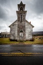 Abandoned Church with Clapboard Siding and Bell Tower - Pennsylvania