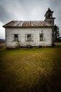 Abandoned Church with Clapboard Siding and Bell Tower - Pennsylvania