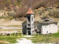 abandoned church in ruins Mavrovo National Park Macedonia