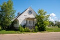 Abandoned church in the small town of Coronation Royalty Free Stock Photo