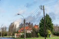 Abandoned city Doel in Belgium near nuclear power plant