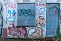 Abandoned city Doel in Belgium near nuclear power plant