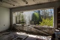 Abandoned city Pripyat, Chernobyl Royalty Free Stock Photo