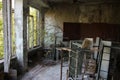 Abandoned classroom in Pripyat Royalty Free Stock Photo