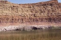 Abandoned Clay Quarry and Pond in Makhtesh Ramon in Israel Royalty Free Stock Photo