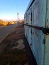 Abandoned closed old building and the street of Soweto Jabavu South Africa