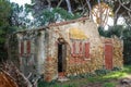 An abandoned collapsed old house in the pine trees forest in Tuscany near the Baratti gulf - 6