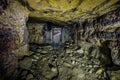 Abandoned and collapsed sandstone or limestone mine