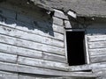 An Abandoned Collapsed Wooden Shack.