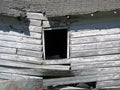 An Abandoned Collapsed Wooden Shack.