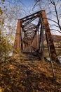 Abandoned & Collapsing Coxton Railroad Bridge - Luzerne County, Pennsylvania Royalty Free Stock Photo