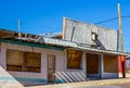 Abandoned Commercial Building With Boarded Up Windows Royalty Free Stock Photo