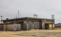 Abandoned Commercial Building With Boarded Up Windows Royalty Free Stock Photo