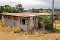 Abandoned Concrete Block Country House In Ruins