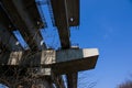 Highway overpass construction. Site of under construction viaduct