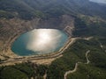 Abandoned copper mine Royalty Free Stock Photo