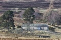 Abandoned Croft of Easter Crannich on Dava Moor in Scotland. Royalty Free Stock Photo