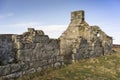 Abandoned Croft of Wester Crannich on Dava Moor in Scotland. Royalty Free Stock Photo