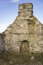 Abandoned Croft of Wester Crannich on Dava Moor in Scotland. Royalty Free Stock Photo