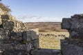 Abandoned Croft of Wester Crannich on Dava Moor in Scotland. Royalty Free Stock Photo