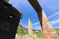 Abandoned out-buildings at the Porth Wen Brickworks, Isle of Anglesey, North Wales