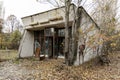 Abandoned decaying buildings of the Soviet era in the Chernobyl exclusion zone