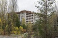 Abandoned decaying buildings of the Soviet era in the Chernobyl exclusion zone