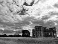 abandoned derelict Elizabethan lodge - Tudor house