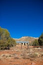 Abandoned desert cabin