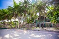 Abandoned and deserted hotel in the jungle on Royalty Free Stock Photo