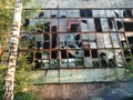abandoned and destroyed plant of the USSR Royalty Free Stock Photo