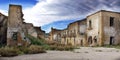 Abandoned destroyed town in sicily Royalty Free Stock Photo