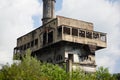 Abandoned and destroyed by war Tquarchal Tkvarcheli power plant Royalty Free Stock Photo