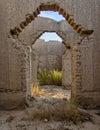 Abandoned and dilapidated door arches Royalty Free Stock Photo