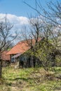Abandoned house in the Ukrainian village Royalty Free Stock Photo