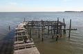 Abandoned dock in Cedar Key, Florida Royalty Free Stock Photo