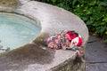 Abandoned doll on a playing ground