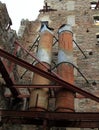 Abandoned equipment at a defunct mill in Minneapolis