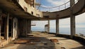 Abandoned factory, broken window, rusty metal, old ruin, nature vanishing generated by AI Royalty Free Stock Photo