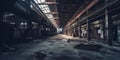 An abandoned factory, representing the loss of jobs due to automation and outsourcing, concept of Industrial decline Royalty Free Stock Photo