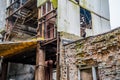 Abandoned factory. Ruins of a very heavily polluted industrial factory Royalty Free Stock Photo