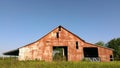 Old red barn in the countryside Royalty Free Stock Photo