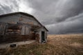 Abandoned farm buildings in Alberta