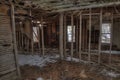 An Abandoned Farm House decays forgotten in rural South Dakota