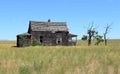 Abandoned farm house on high Desert of Central Oregon Royalty Free Stock Photo
