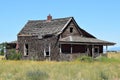 Abandoned farm house on high Desert of Central Oregon