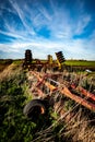 Abandoned farm machinery Royalty Free Stock Photo