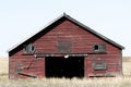 abandoned farmhouse barn on field in Alberta