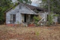 Abandoned Farmhouse Located in Rural East Texas. Tyler, TX Royalty Free Stock Photo