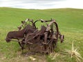 Abandoned farming equipment.